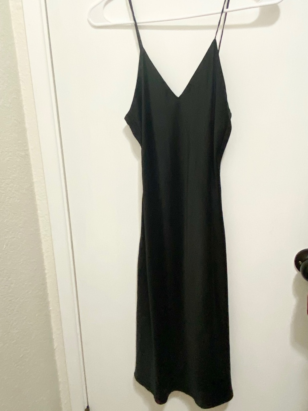 Nordstrom Size S Women’s Black 100% Silk Slip Dress.